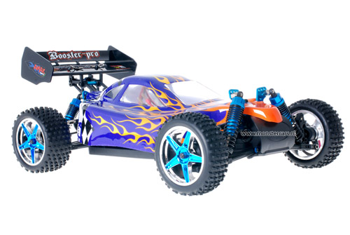 Fast 1:10 Brushless Buggy Blue Flames 2.4GHz AANBIEDING!